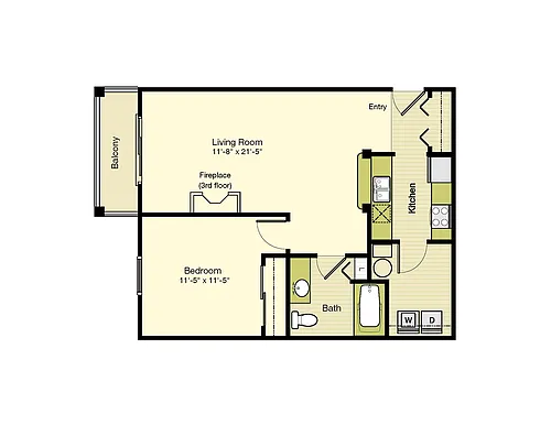 Floor plan A1x1