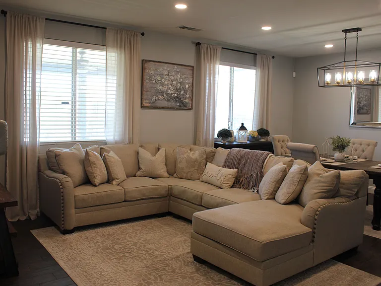 Recessed and dimmable lighting throughout