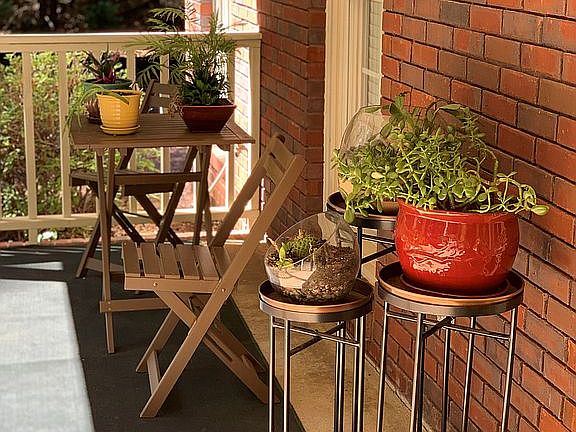 partial view of front porch