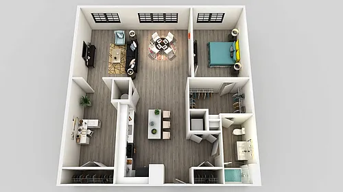 Floor plan A9 with Den