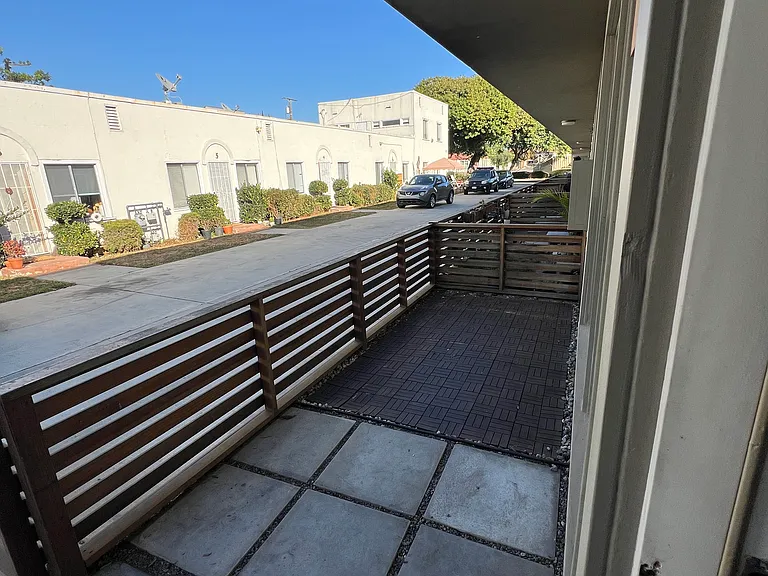 Private patio outside your front door