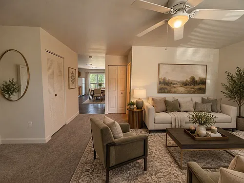 Floor plan South Hampton 1 Bedroom Lower w/ Garage 2 Car