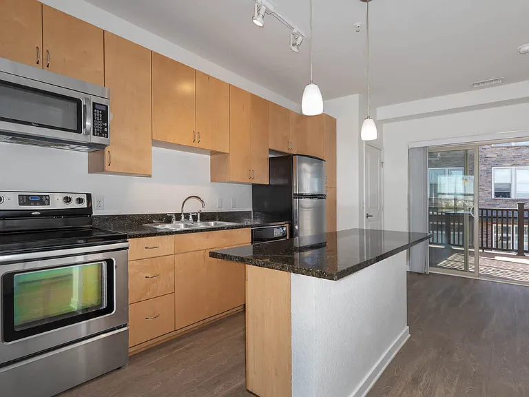 Kitchen and Living Area with Hard Surface Flooring
