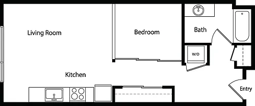 Floor plan Urban One Bedroom A