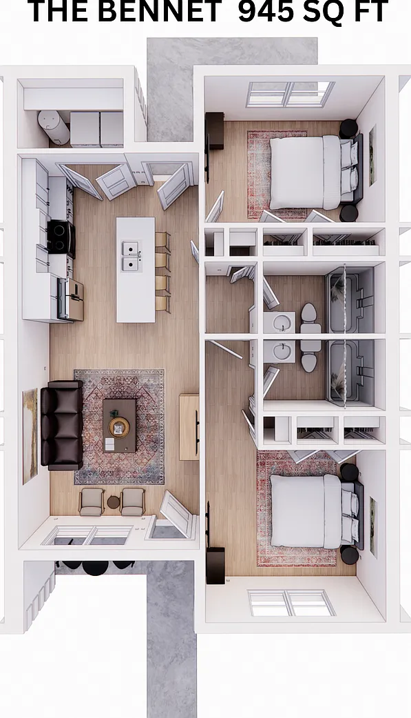 The Luxe Living Experience: Spacious Comfort in Your Two-Bedroom Home — Photo 1