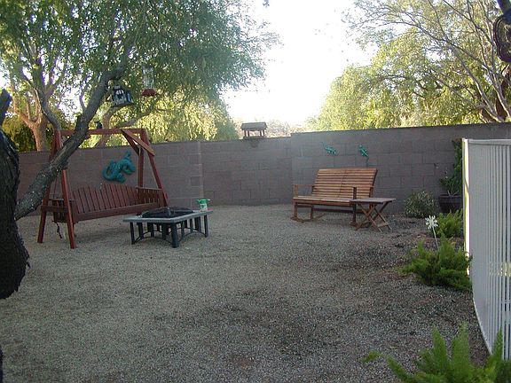 Backyard inside of wall