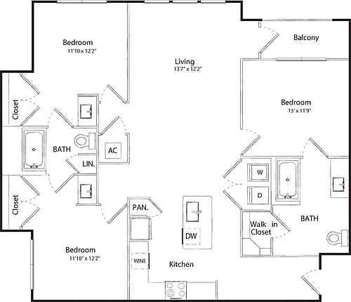 Floor plan C1HC