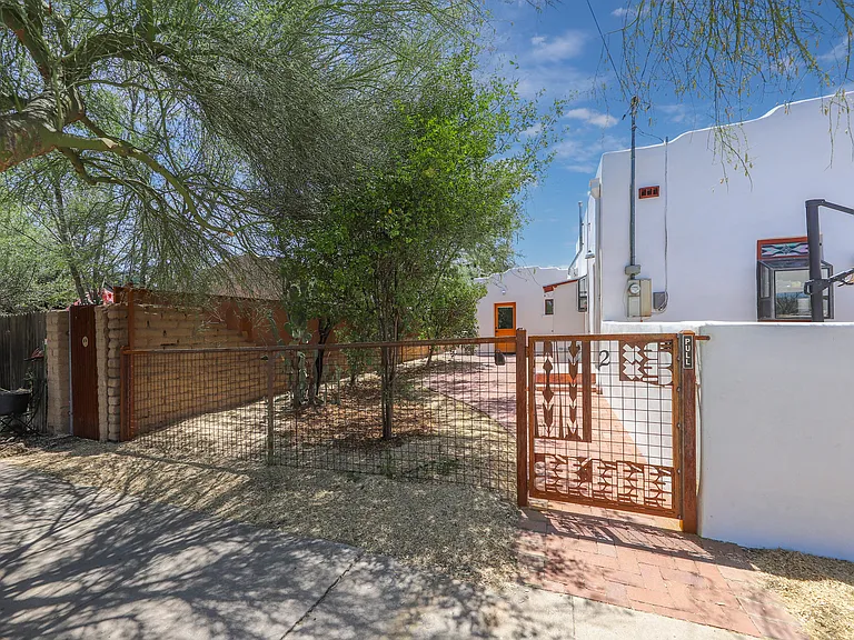 entry gate and front yard