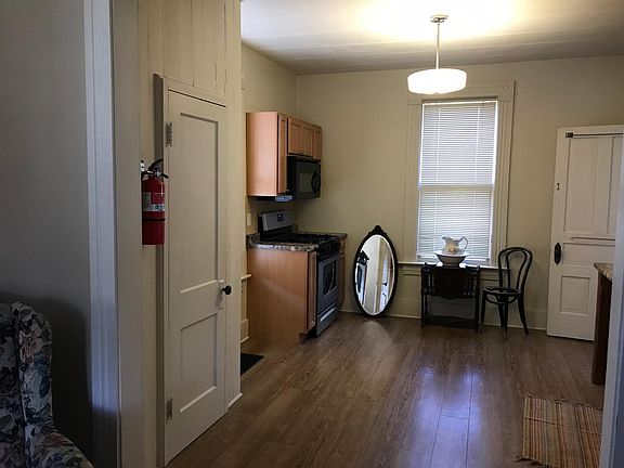 View of kitchen from living space