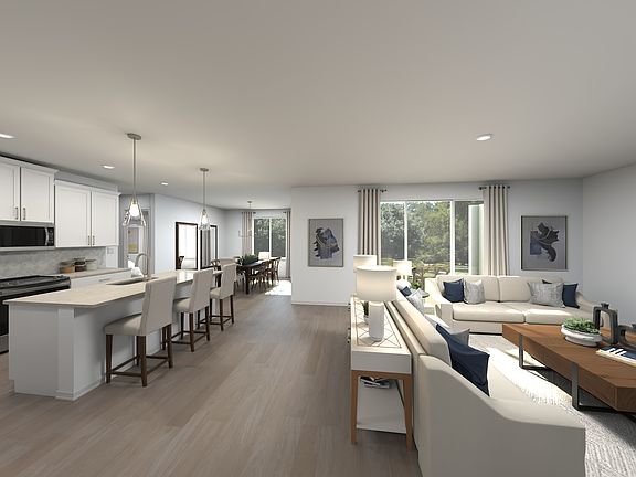 The Chesapeake Floorplan Great Room Rendering.