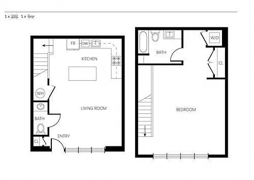 Floor plan Loft B