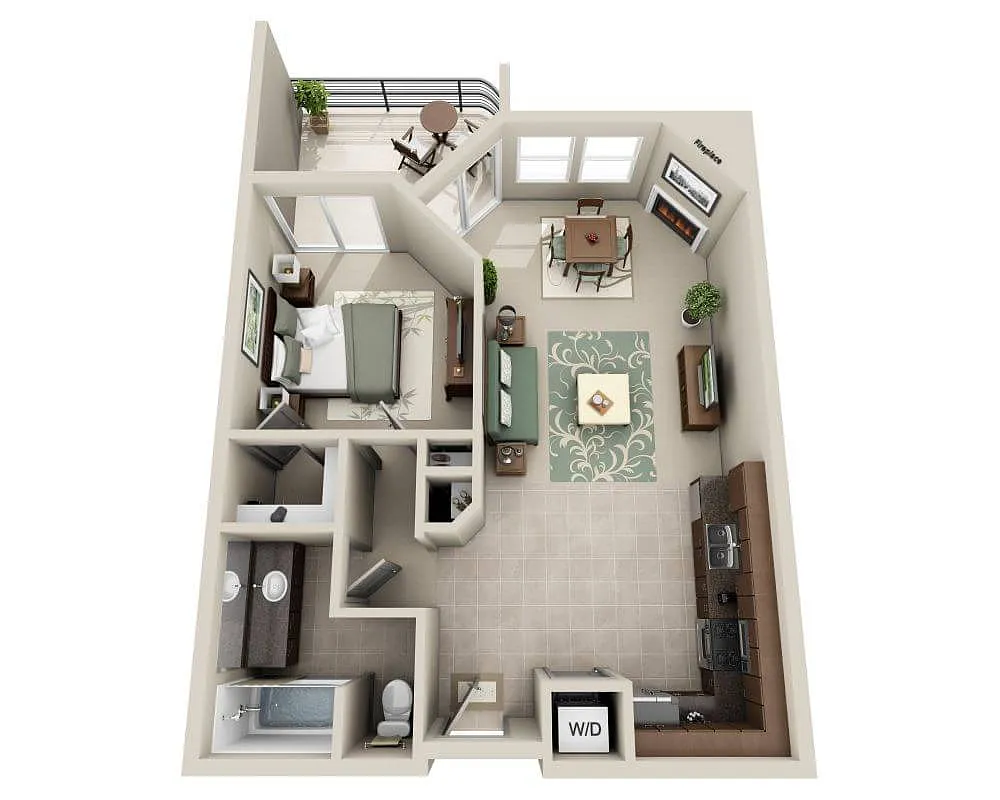 Floor plan Oceancrest (A1C-R)