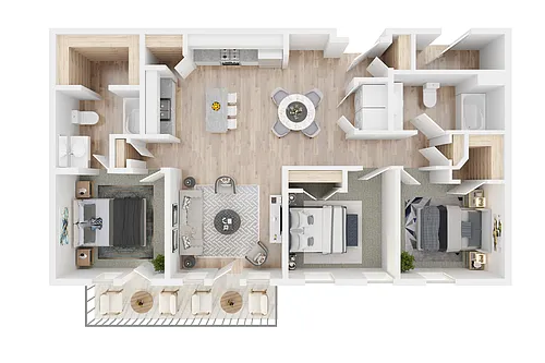 Floor plan The Legion 3x2
