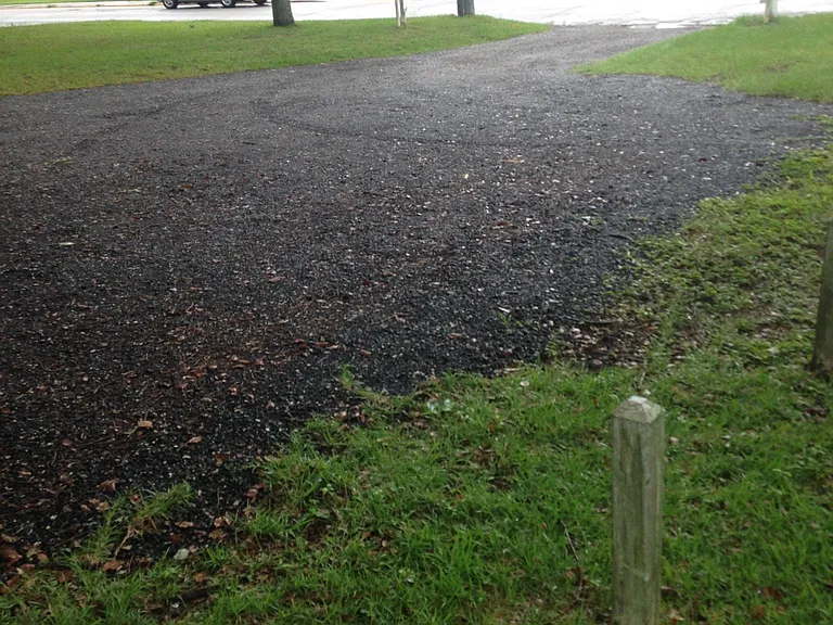 on property parking area