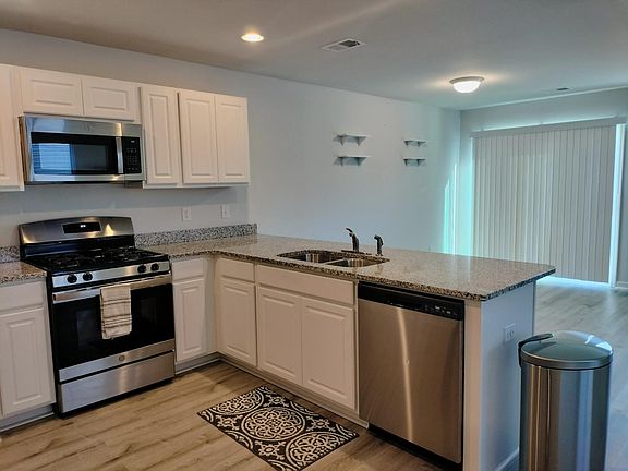 Kitchen with granite countertops