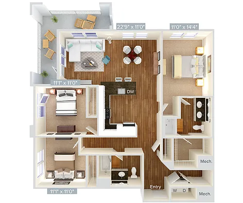 Floor plan C2-1-1394