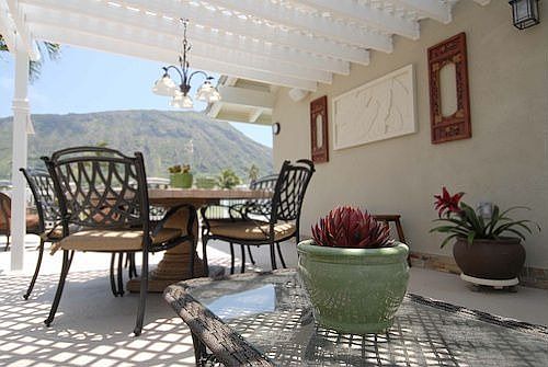 Latticed Lanai adds to Charm and Outdoor Living Space