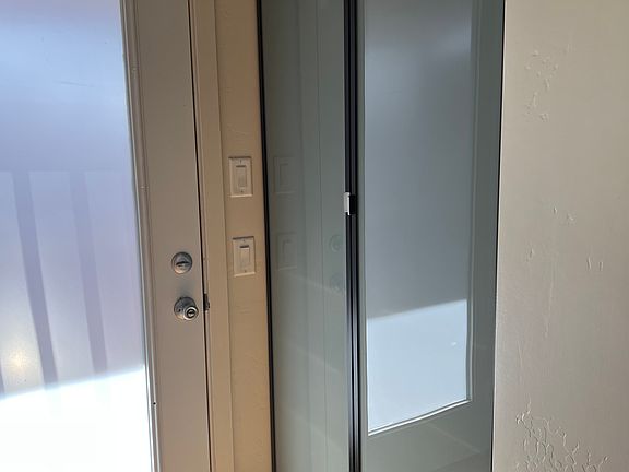 Closet and entrance door