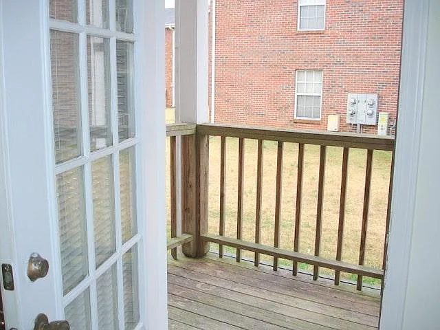 Balcony outside living room