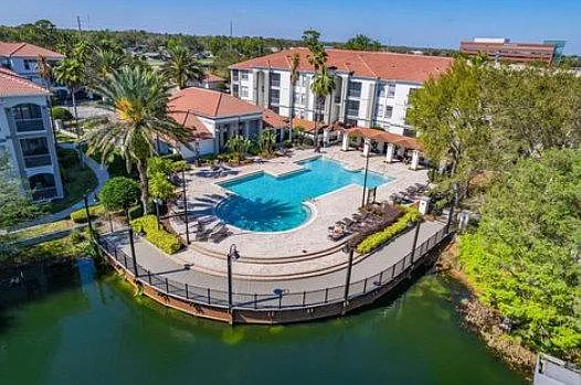 Drone view of clubhouse