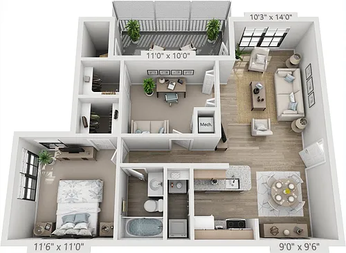 Floor plan B4