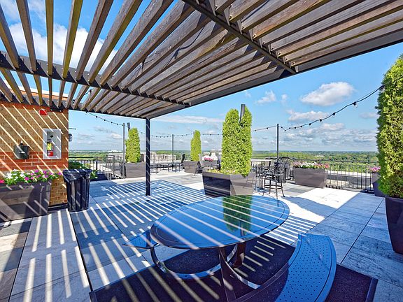 Rooftop deck with grills