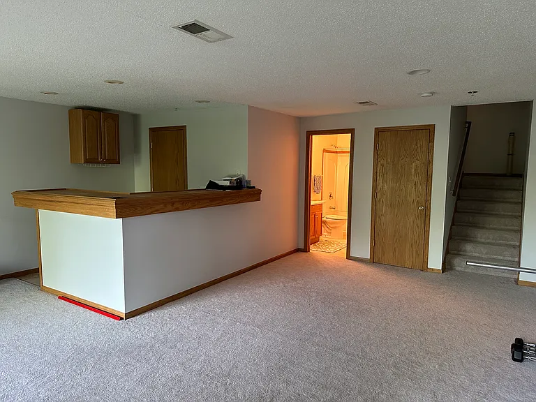 Wet Bar in walkout basement with full bathroom