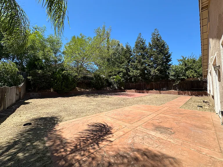 very large backyard