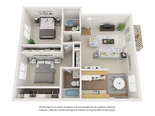 Floor plan 2B 2B