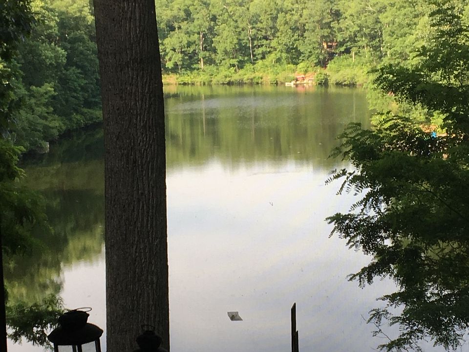 View of lake from the porch