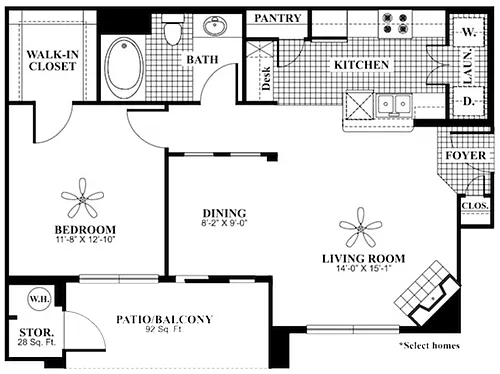 Floor plan Serenity