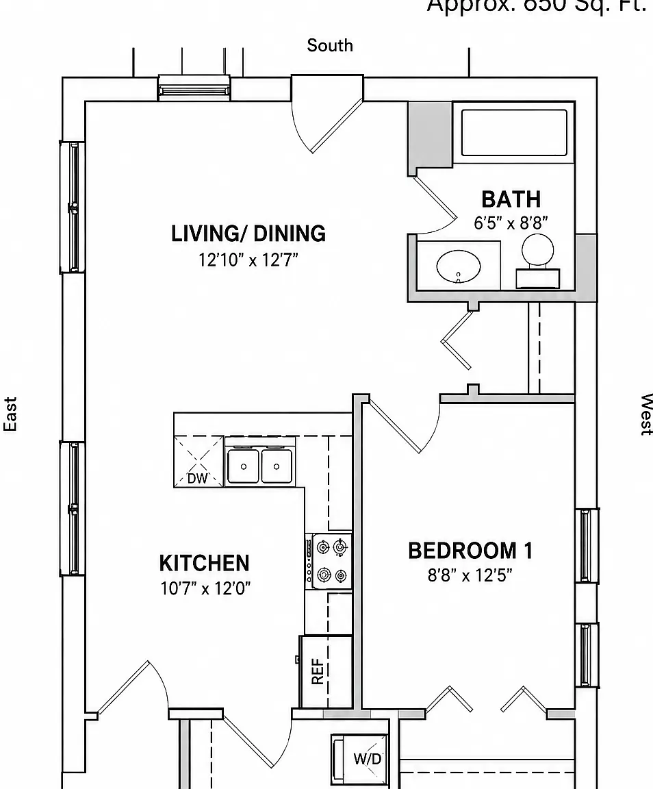1 bed, 750 sqft, $2,075 — Photo 2