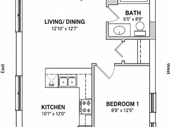 2nd image of 1845 W Superior St APT 1R