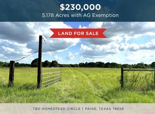 Homestead Cir, Paige, TX 78659