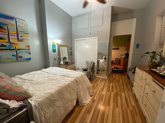 bedroom with tenant's furniture.