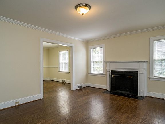 Living room. View into dining room.