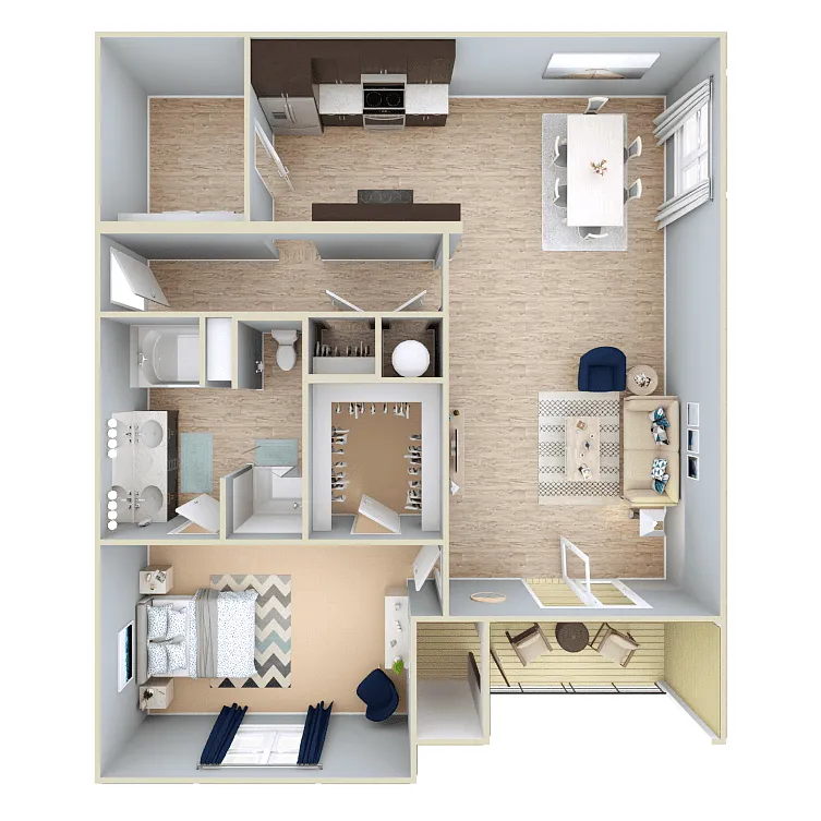 Floor plan 1 Bedroom