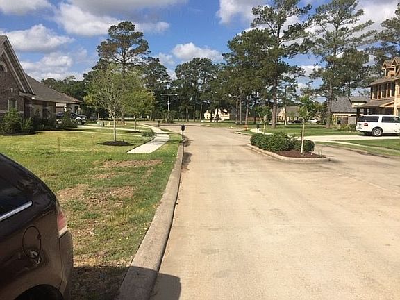 Front curb of lot