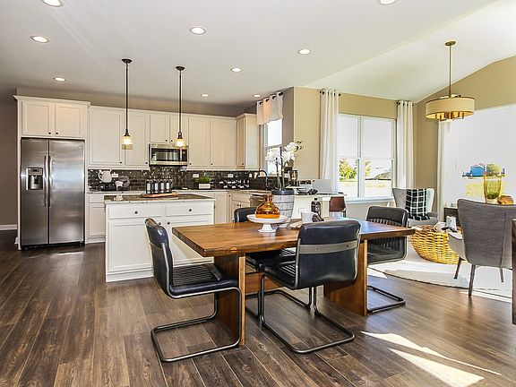 Dining area view to kitchen