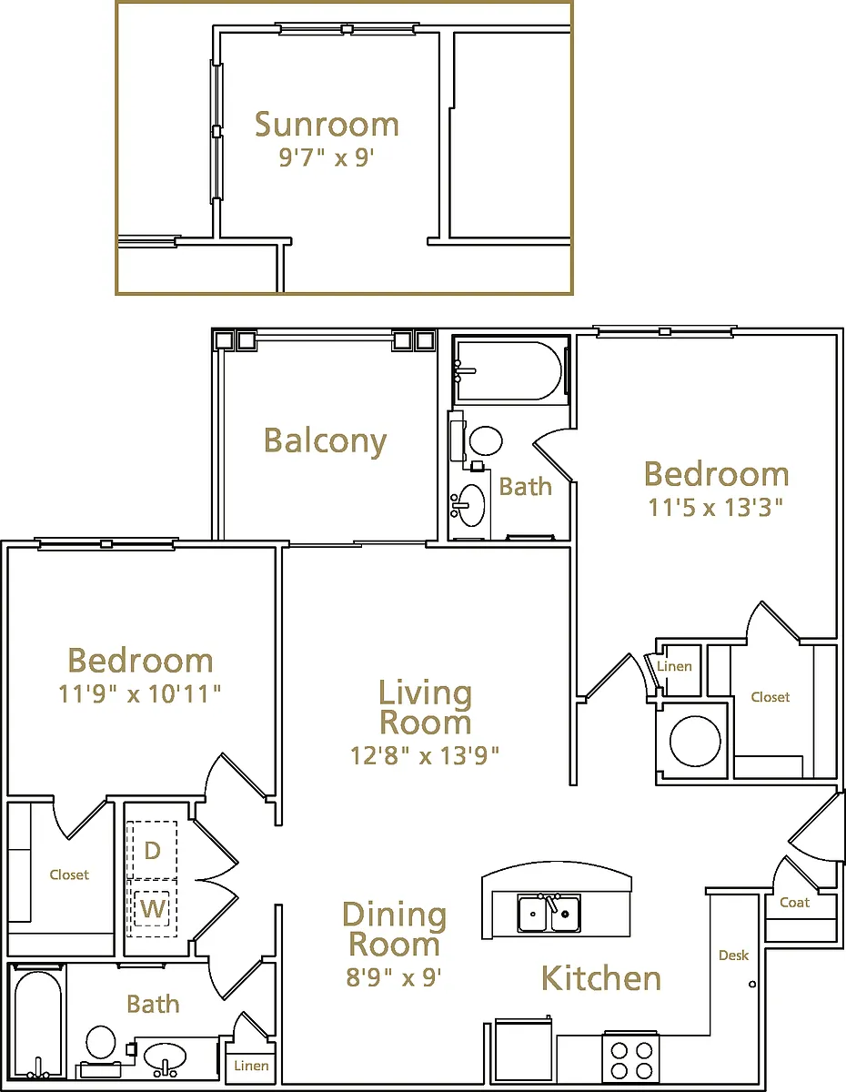 Floor plan Hampton