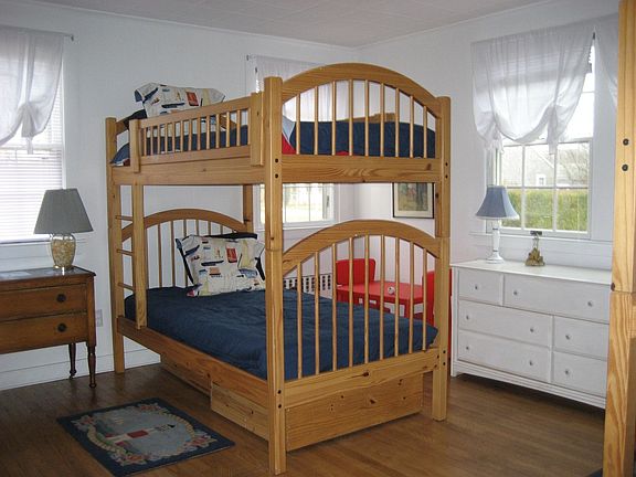 Bedroom 2 - we have 2 sets of bunks in here, plus it has 1/2 bath