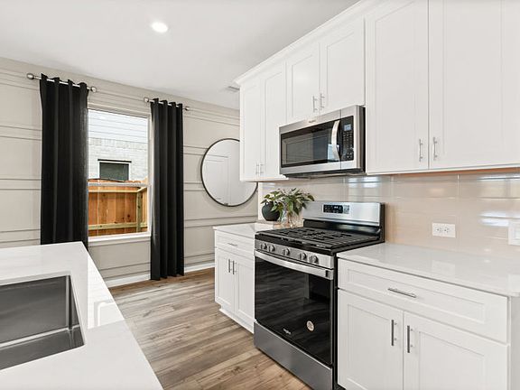 Abundant cabinet space in kitchen