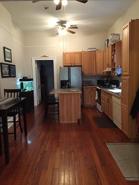 open furnished kitchen w/dishwasher