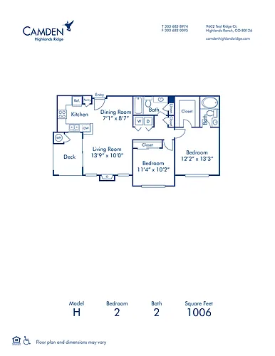 Floor plan H