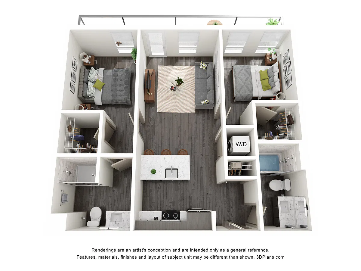 Floor plan 2 Bedrooms E