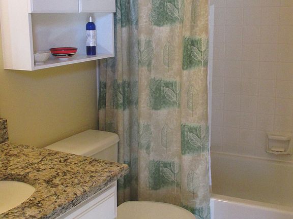 Bath with granite vanity