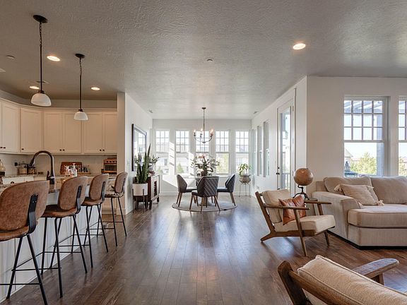 Open concept living/kitchen/dining.