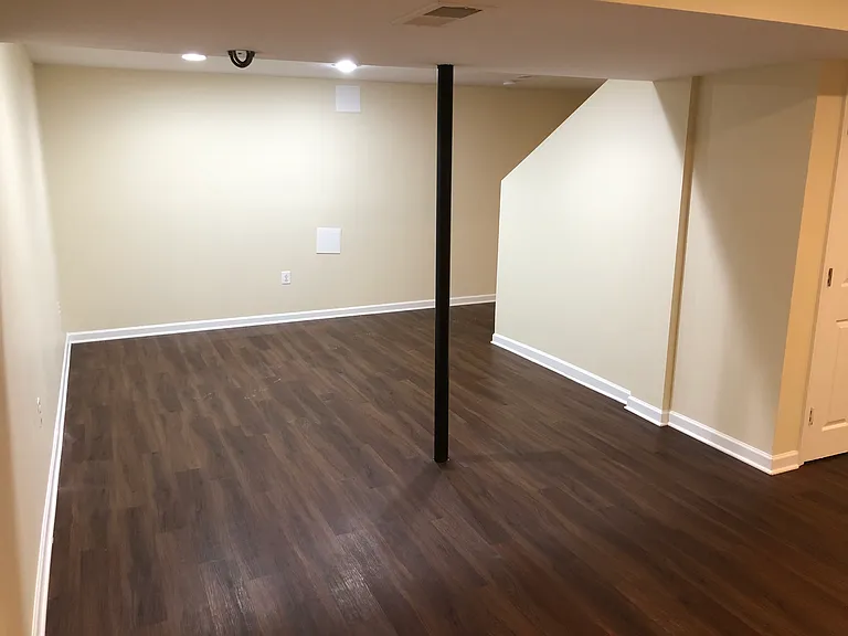 Basement facing front of the house.