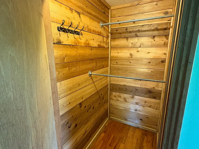Cedar closet in master
