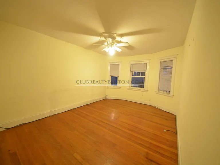 living room with bay windows